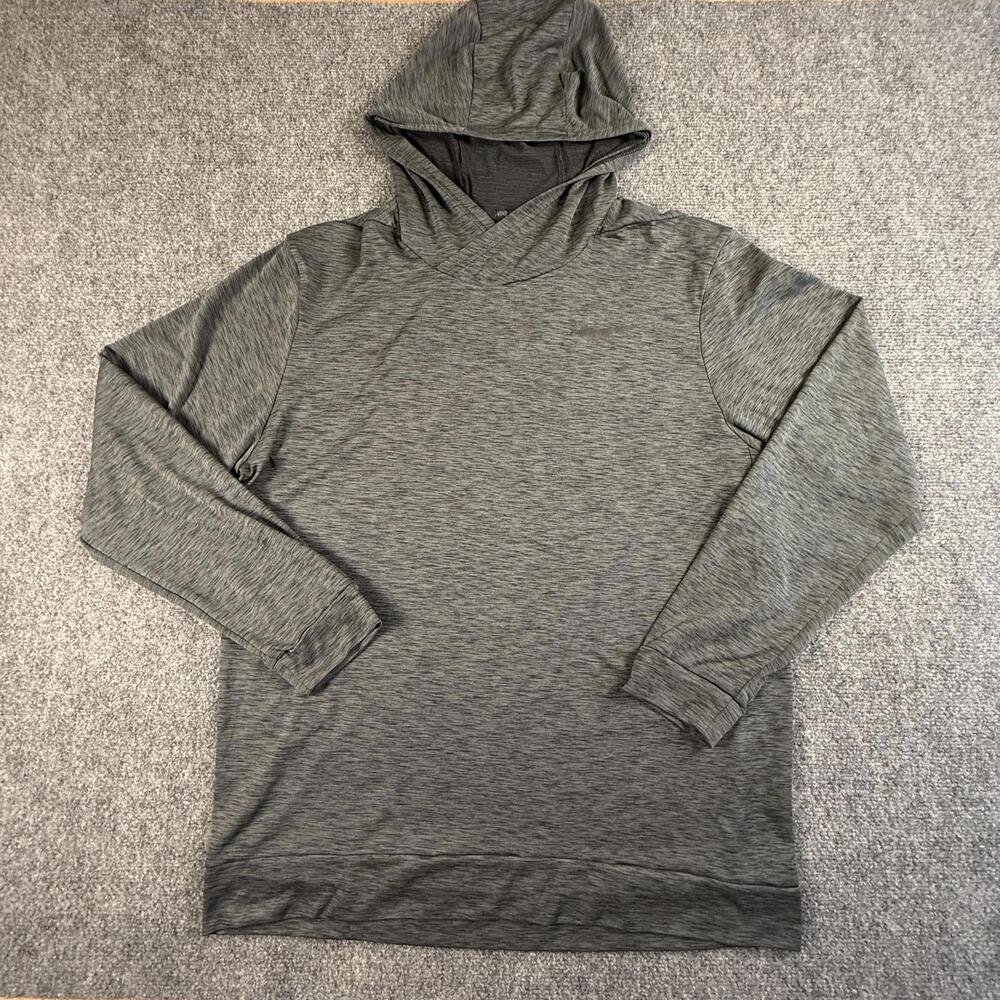 Nike Mens Dri-FIT Gray Heather Hooded Pullover Sweatshirt L 832829-060